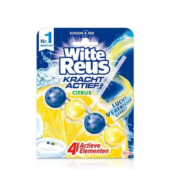 Witte Reus Krachtig active citrus toilet blok