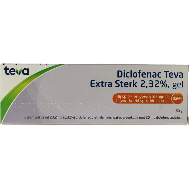 Teva Diclofenac 2,32% extra sterk 60 gram