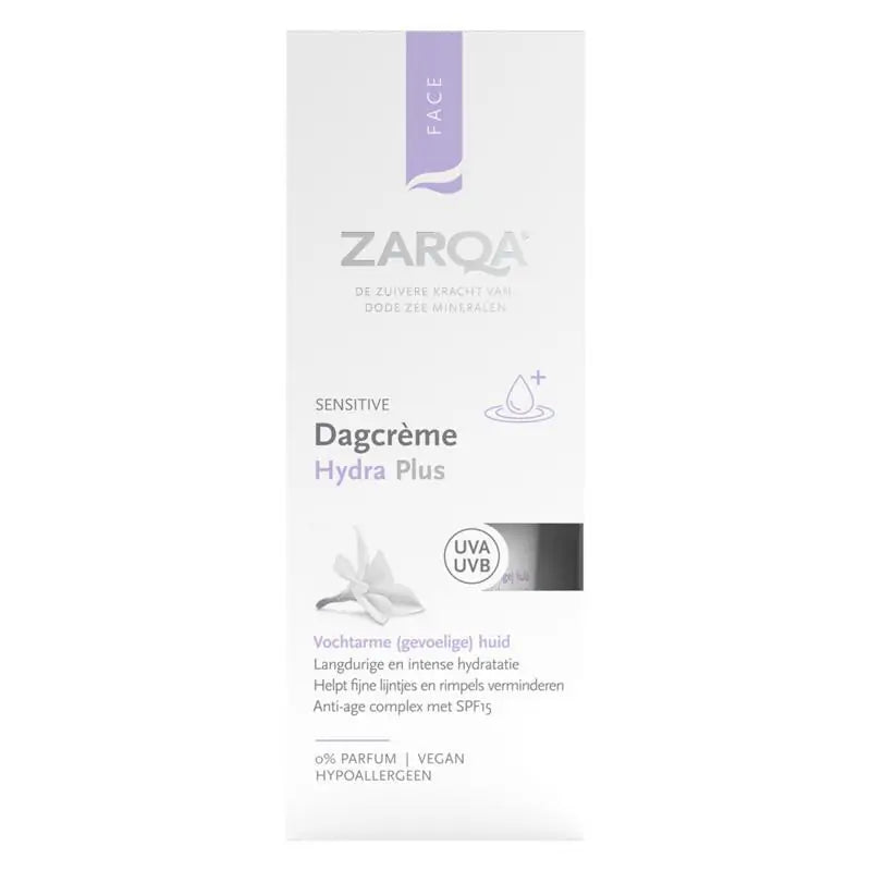 Zarqa Dagcreme hydra plus sensitive SPF15 50 ml