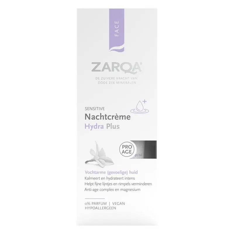 Zarqa Nachtcreme hydra plus sensitive 50 ml