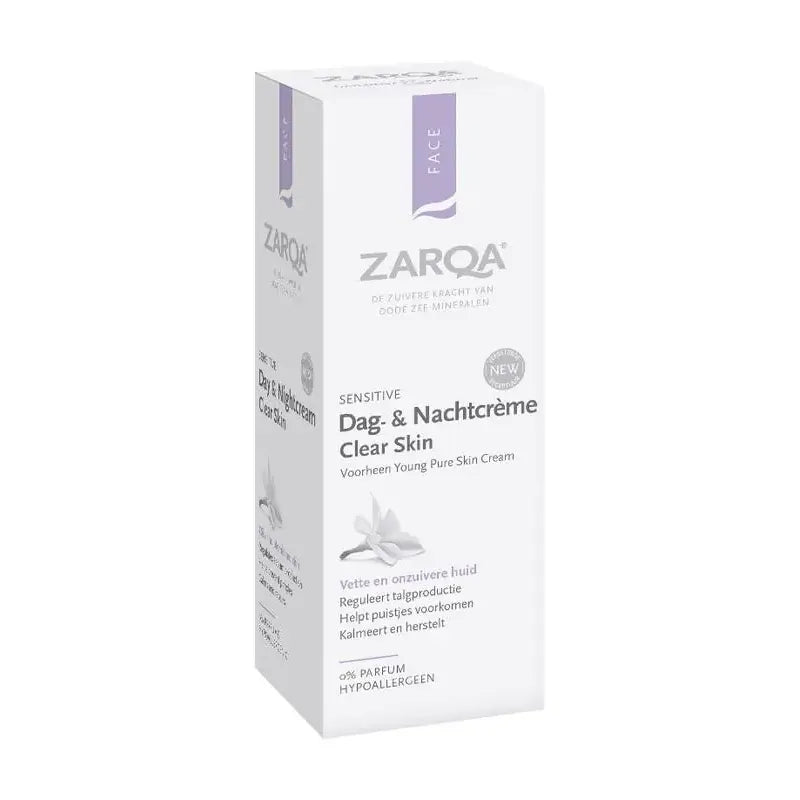 Zarqa Young dag en nachtcreme clear skin 75 ml