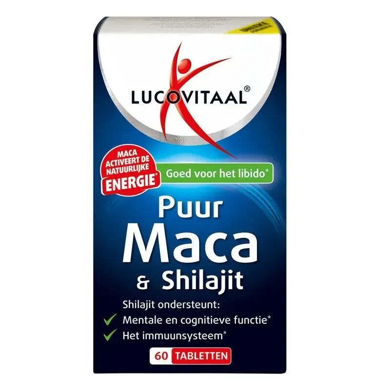 Lucovitaal Maca en shilajit puur 60 tabletten