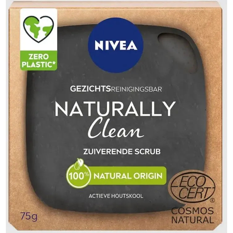 Nivea Naturally clean zuiverende scrub 75 gram