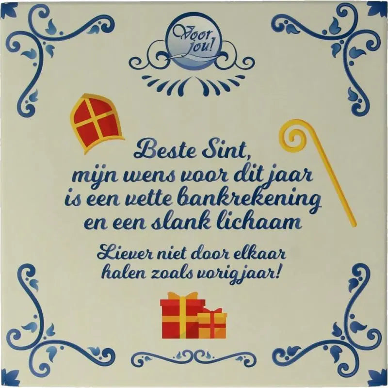 Voor Jou Wensreep Delftsblauw Sint mijn wens 90 gram