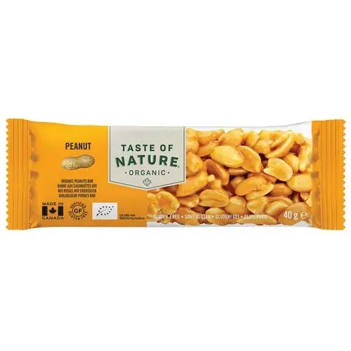 Taste Of Nature Peanut granenreep biologisch 40 gram