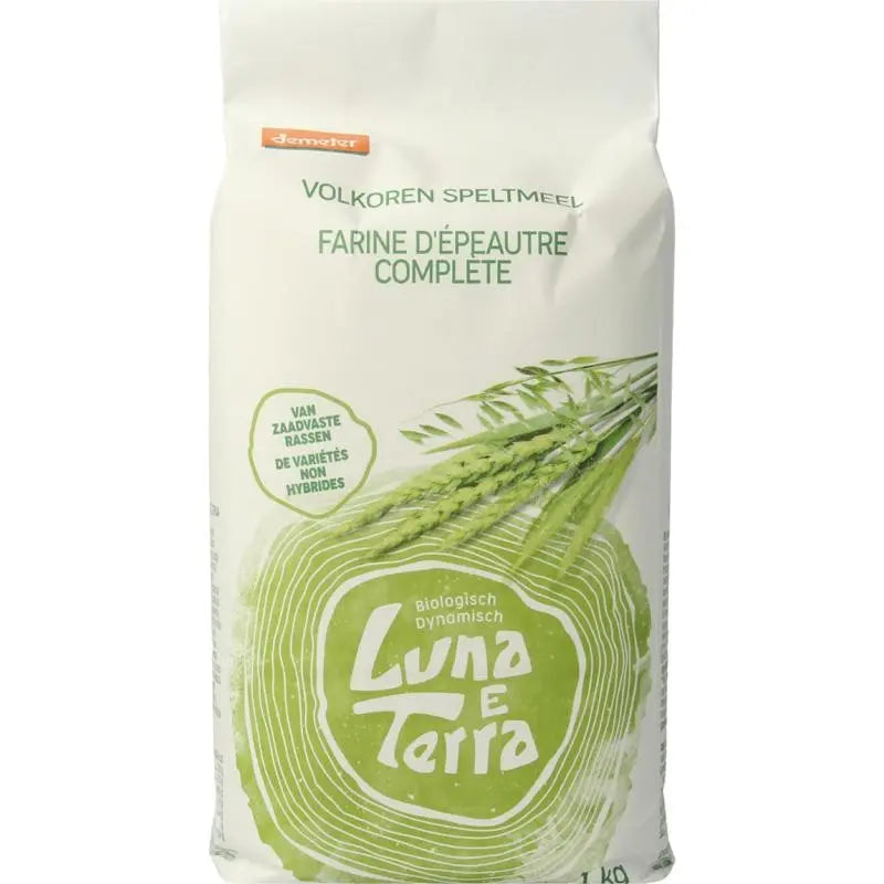Luna E Terra Speltmeel volkoren demeter biologisch 1 kg