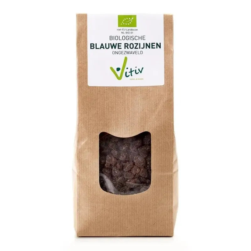 Vitiv Blauwe rozijnen klein biologisch 1 kg