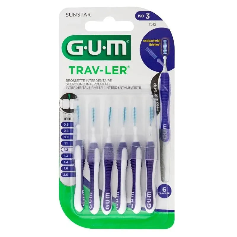 GUM Trav-ler ragers 1.2 mm paars 6 stuks
