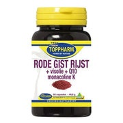 Toppharm Rode gist rijst + visolie + Q10 60 capsules
