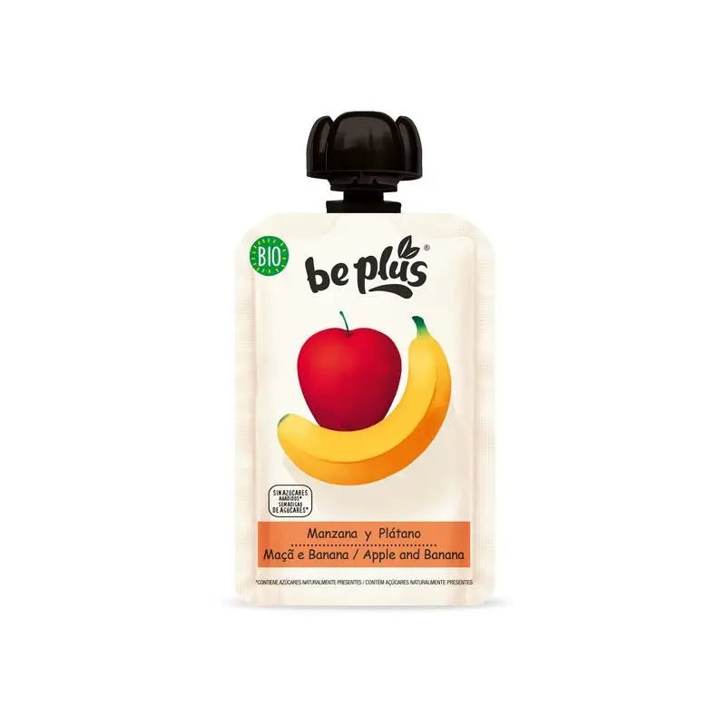 Beplus Knijpfruit 100% apple banana 100 gram