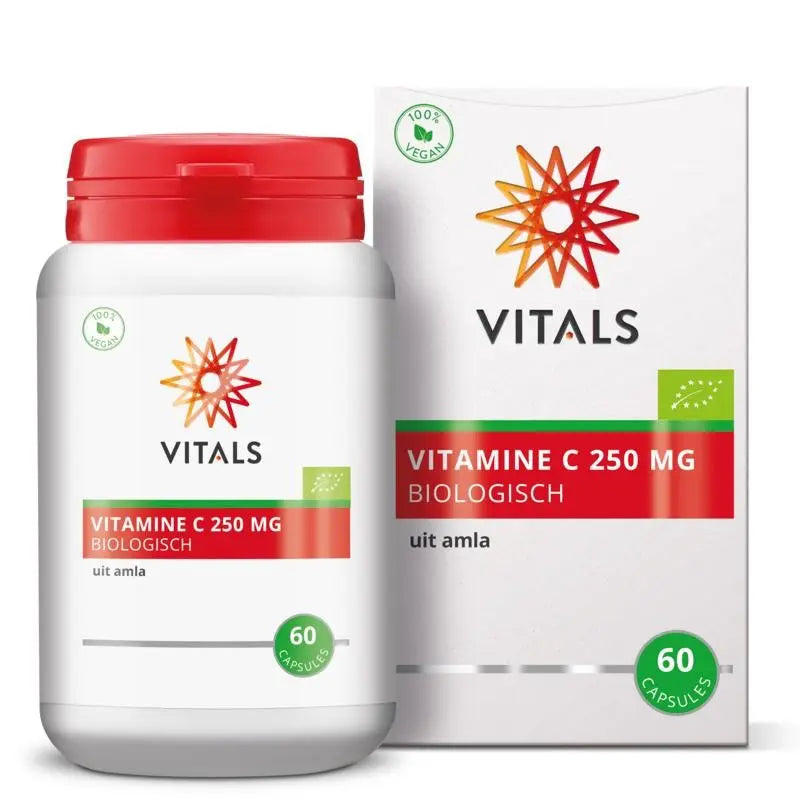 Vitals Vitamine C250 mg biologisch 60 vcaps