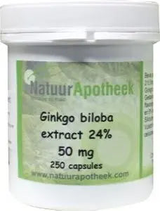 Natuurapotheek Ginkgo biloba 24% 50 mg 250 capsules
