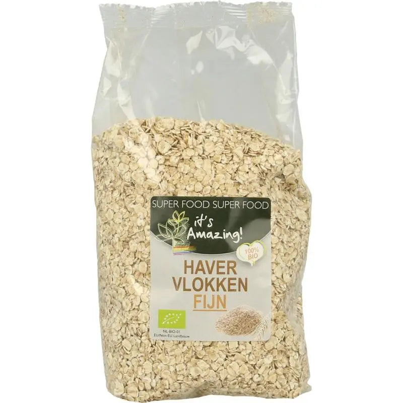 It`s Amazing Havervlokken fijn biologisch 500 gram