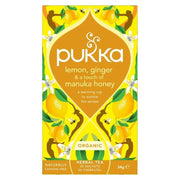 Pukka Lemon ginger touch of Manuka honey biologisch 20 zakjes