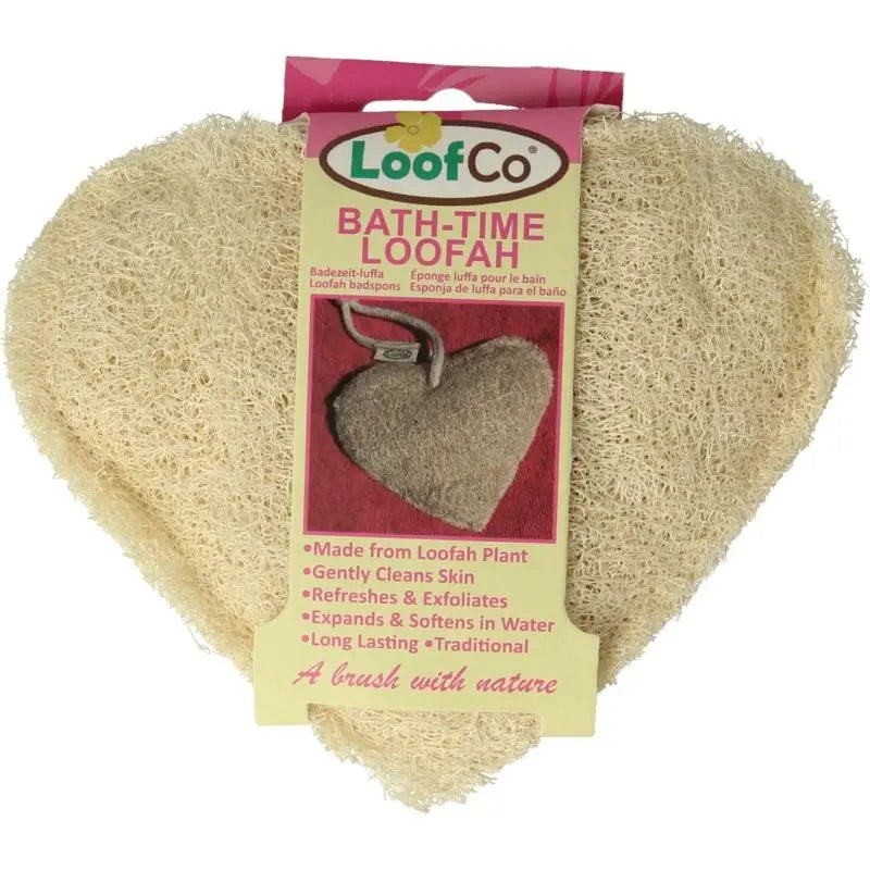 Loofco Douche en bad spons hartje biologisch