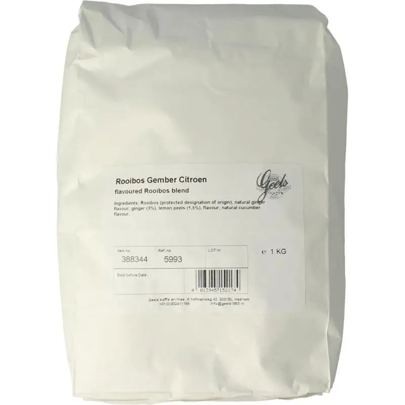 Geels koffie en thee Rooibos gember citroen 1 kg