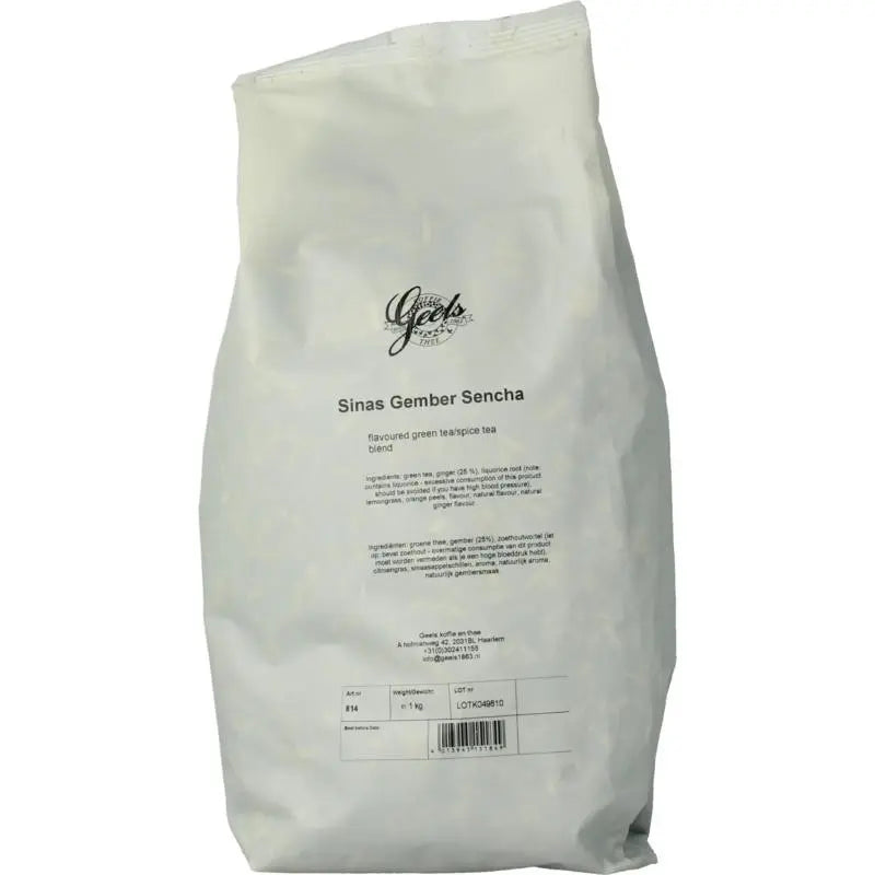 Geels koffie en thee Sinas gember sencha 1 kg