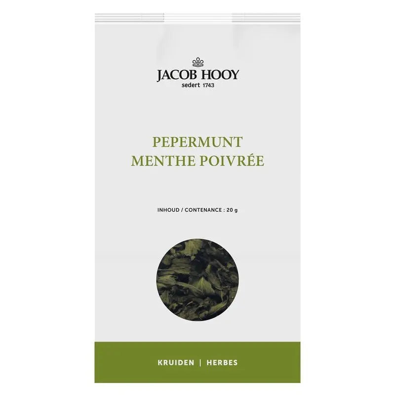 Jacob Hooy Pepermuntblad heel 20 gram