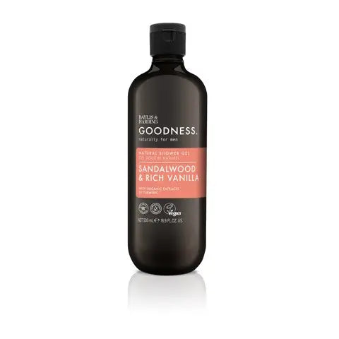 Baylis & Harding Goodness men shower gel sandelwood & rich vanilla 500 ml
