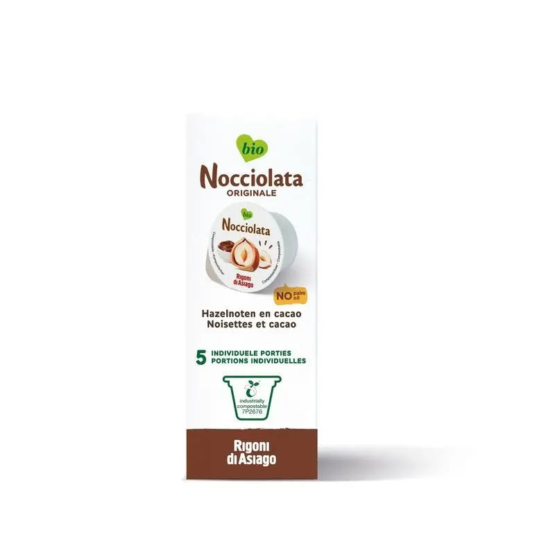 Nocciolata Originale cups 5 x 20g biologisch 100 gram