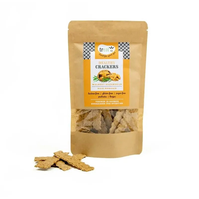 Treat Crackers walnoot rozemarijn glutenvrij 80 gram