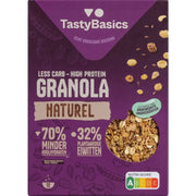 Tastybasics Less carb-high protein granola naturel 350 gram