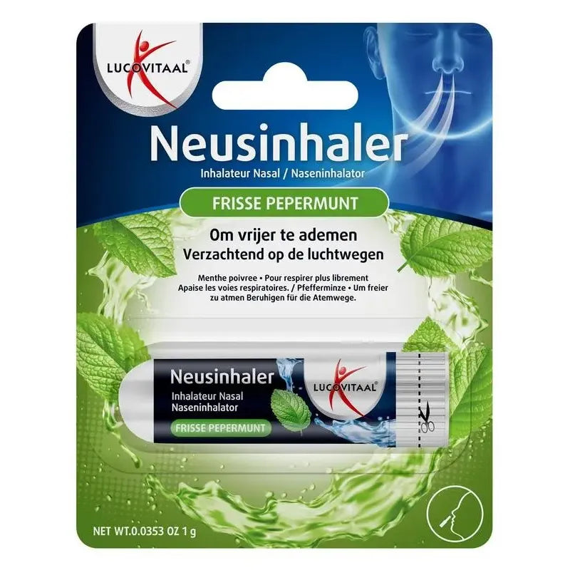 Lucovitaal Neusinhaler frisse pepermunt