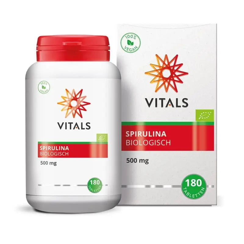 Vitals Spirulina 500 mg biologisch 180 tabletten