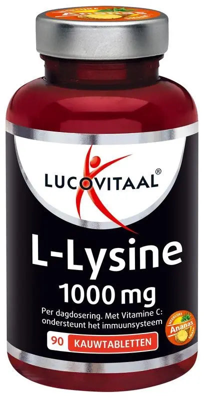Lucovitaal L-Lysine 1000 mg 90 kauwtabletten