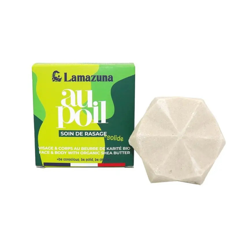 Lamazuna Shaving bar lemon & green tea 70 gram
