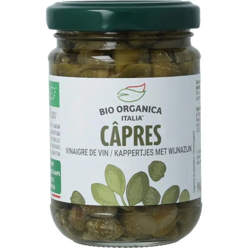 Bio Org Italia Kappertjes in azijn bio 140 gram