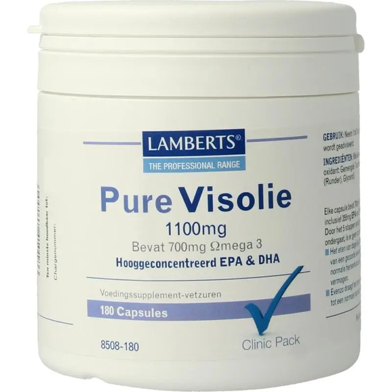 Lamberts Clinic Pack Pure Visolie 1100 mg 180 capsules