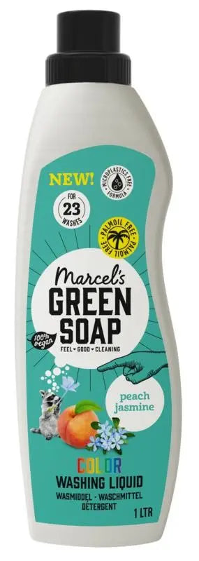 Marcels Green Soap Wasmiddel kleur perzik & jasmijn 1 liter