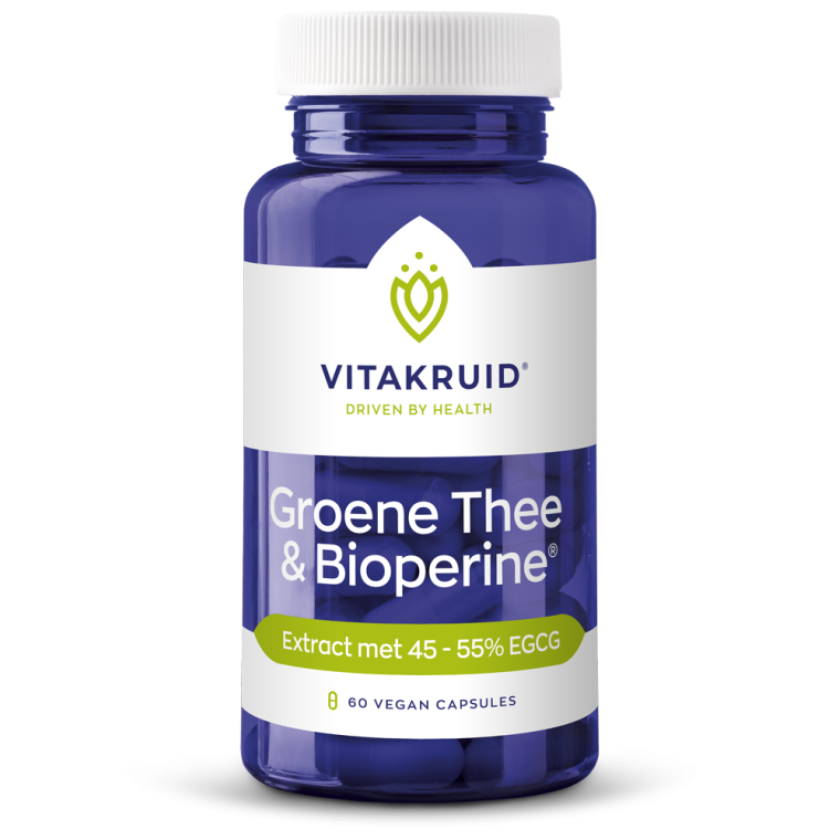 Vitakruid Groene Thee en Bioperine 60 vcaps