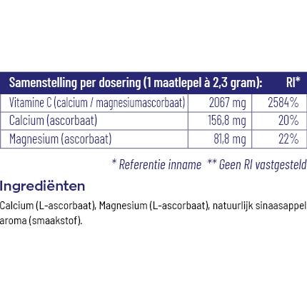 Vitakruid Vitamine C poeder 260 gram