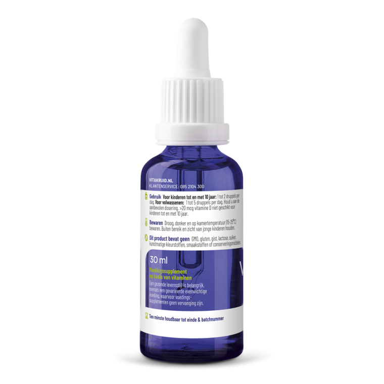 Vitakruid Vitamine D3 druppels 30 ml