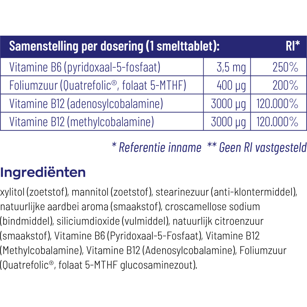Vitakruid B12 Combi 6000 met folaat & P-5-P