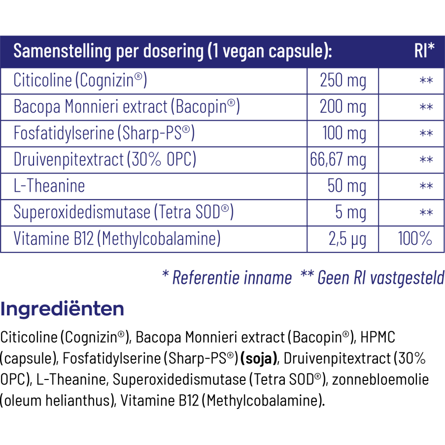 Vitakruid Geheugenformule 60 vcaps