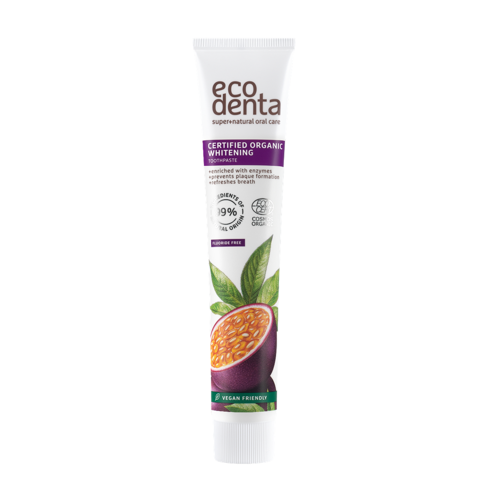 Ecodenta Tandpasta Whitening Passion Fruit With Enzymes