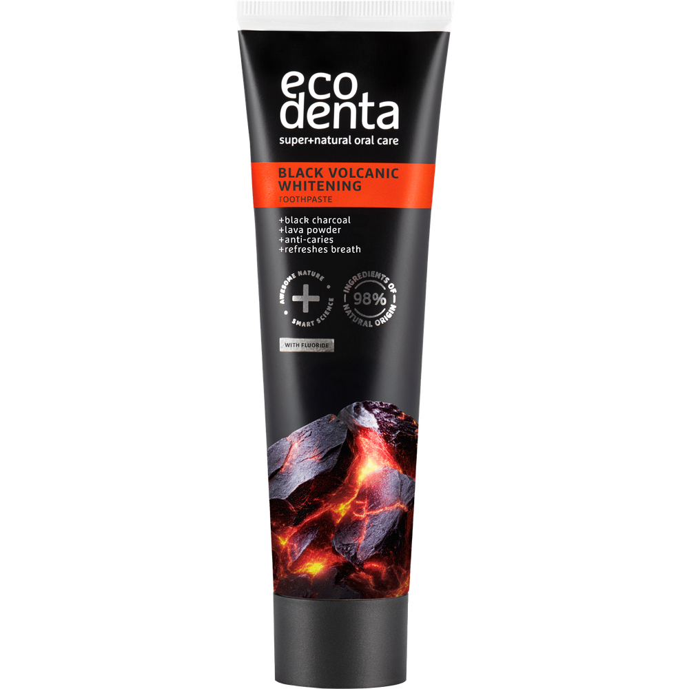 Ecodenta Tandpasta Black Whitening Toothpaste With Volcanic Minerals 100 ml