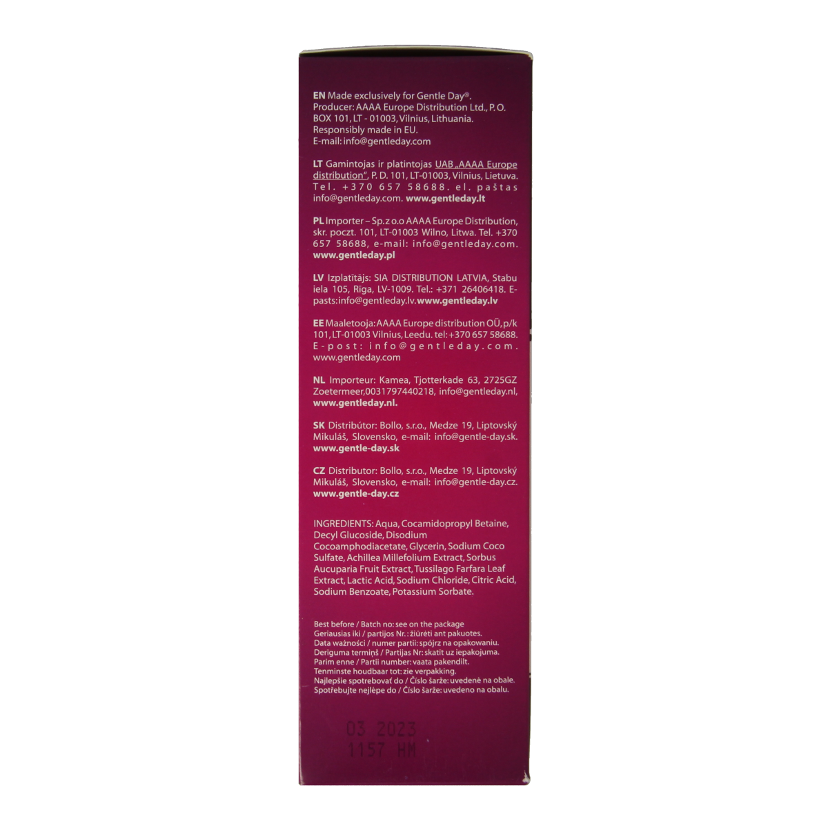 Gentle Day Intieme wasgel 250 ml
