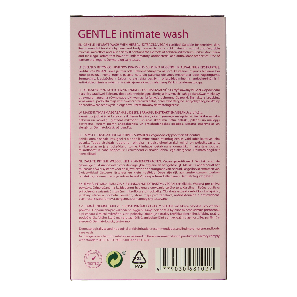 Gentle Day Intieme wasgel 250 ml