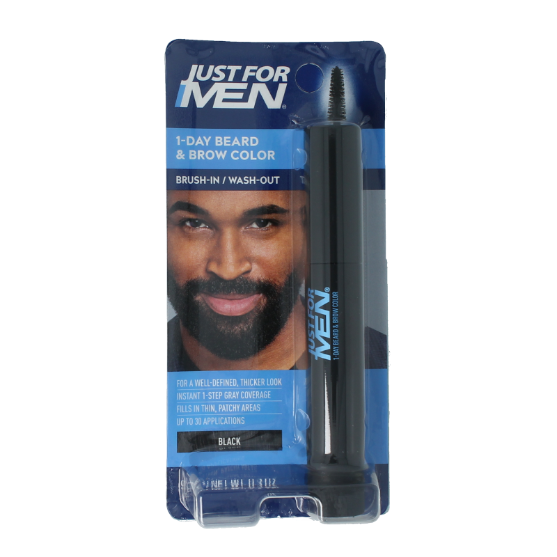 Just For Men Baard / wenkbrauw zwart 9 ml