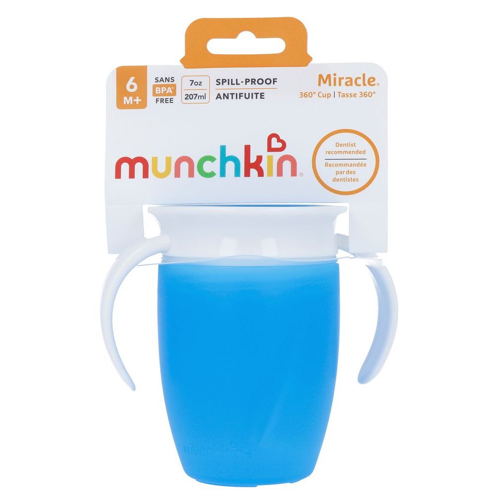 Munchkin Miracle 360 Oefenbeker Blauw 207 ml