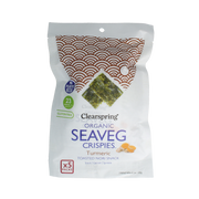 Clearspring Seaveg Crispies turmeric multipack biologisch 20 gram