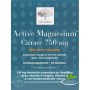 New Nordic Active Magnesium Citrate 750 mg 60 tb