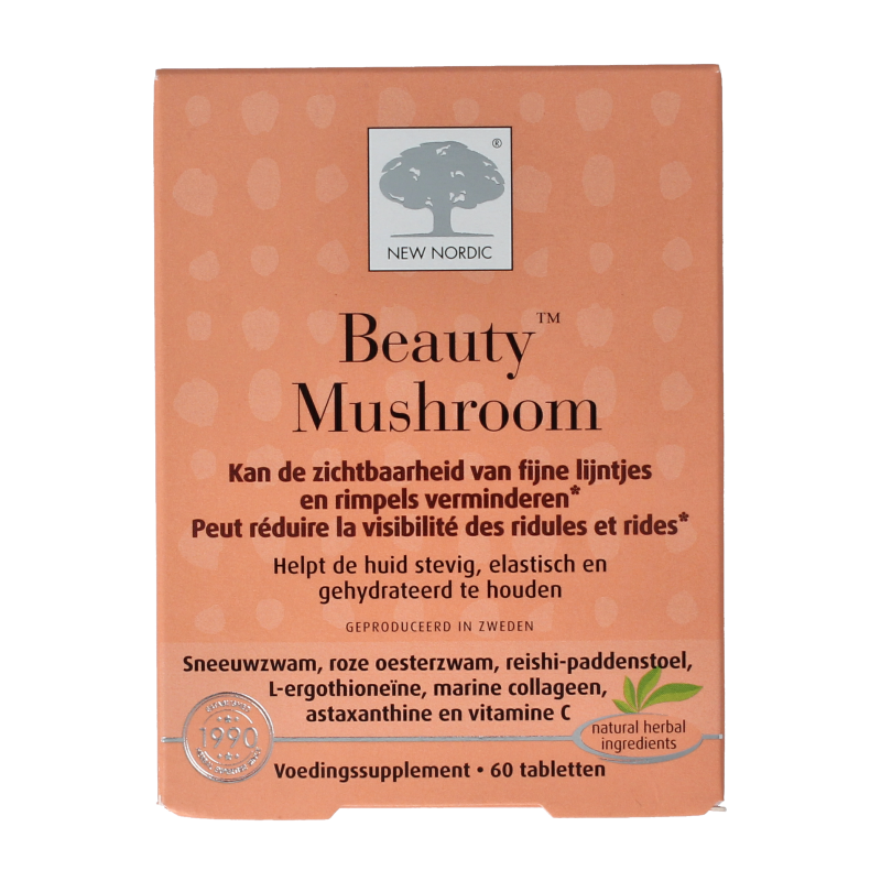 New Nordic Beauty mushroom 60 tabletten