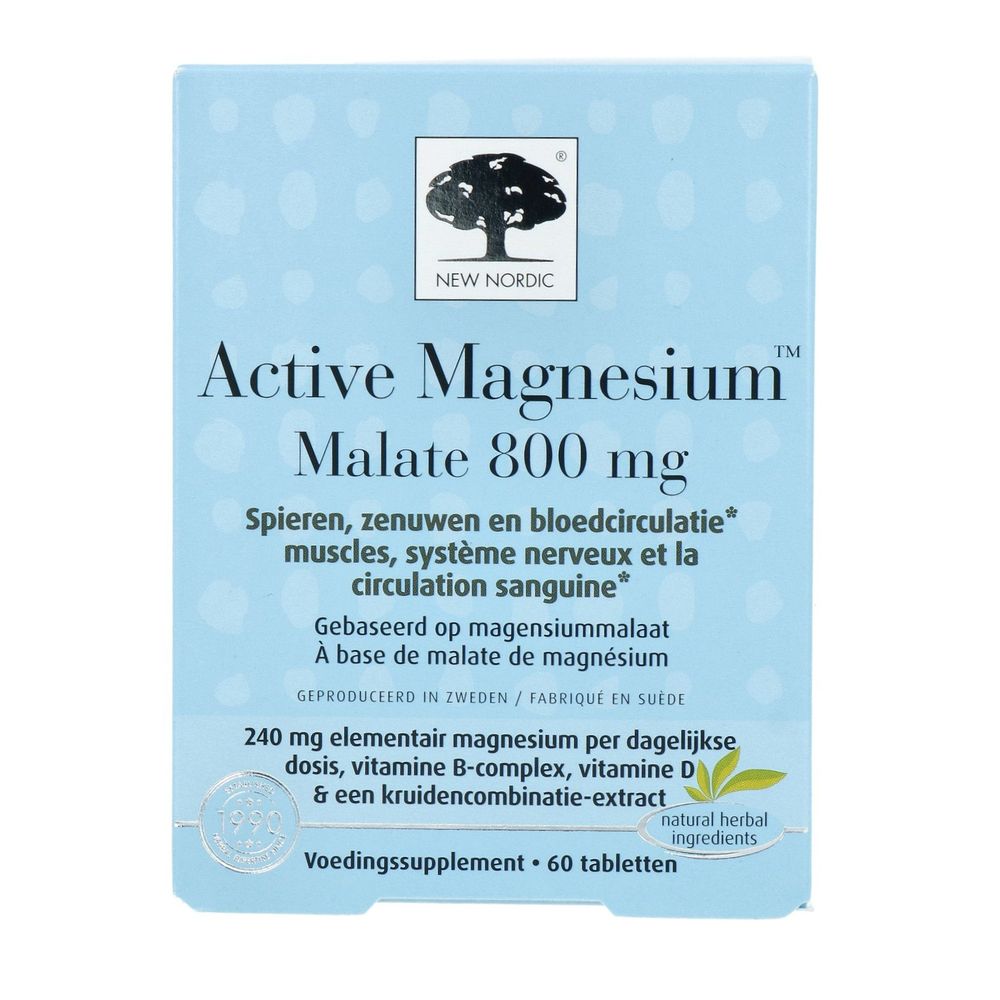 New Nordic Active Magnesium Malate 800 mg 60 tabletten