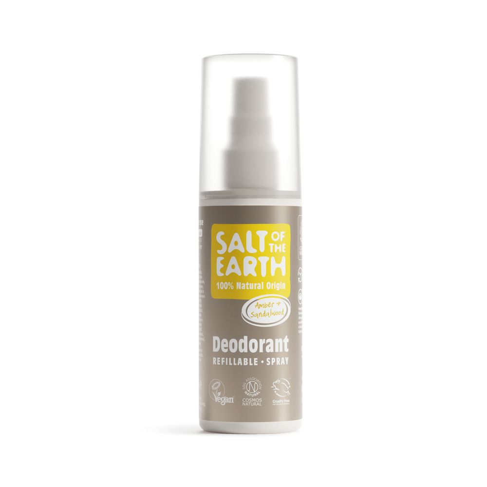 Salt of the Earth Natural Deodorant Spray Amber & Sandalwood 100 ml