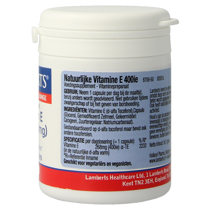 Lamberts Vitamine E 10 mcg natuurlijk